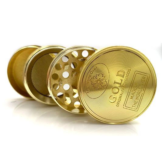 GoldLeaf Herb 3 layer Zinc Alloy 40mm Grinder